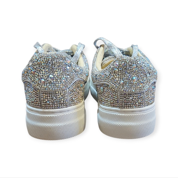 NWOB Betsey Johnson Sidny Rhinestone Sneakers Size 6 - Picture 6 of 11